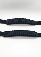 Bartact Black/Anvil Headrest Paracord Grab Handles Pair Jeep Gladiator | Wrangler | Toyota Tacoma | Ford Bronco                                     - TAOGHHPBF - Image 2
