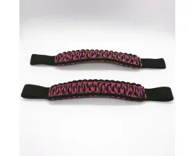 Bartact Black/Pink Camo Headrest Paracord Grab Handles Pair Jeep Gladiator | Wrangler | Toyota Tacoma | Ford Bronco
