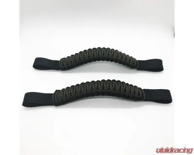 Bartact Black/Olive Drab Headrest Paracord Grab Handles Pair Jeep Gladiator | Wrangler | Toyota Tacoma | Ford Bronco - TAOGHHPBO