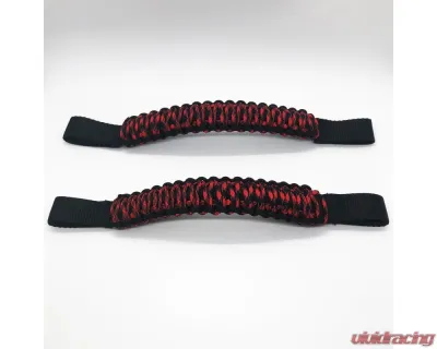 Bartact Black/Spider Bite Headrest Paracord Grab Handles Pair Jeep Gladiator | Wrangler | Toyota Tacoma | Ford Bronco - TAOGHHPBS