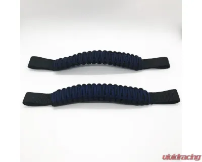 Bartact Black/Navy Headrest Paracord Grab Handles Pair Jeep Gladiator | Wrangler | Toyota Tacoma | Ford Bronco - TAOGHHPBT