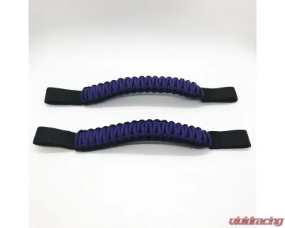 Bartact Black/Purple Headrest Paracord Grab Handles Pair Jeep Gladiator | Wrangler | Toyota Tacoma | Ford Bronco - TAOGHHPBV