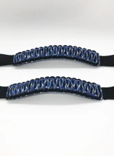 Bartact Black/Blue Camo Headrest Paracord Grab Handles Pair Jeep Gladiator | Wrangler | Toyota Tacoma | Ford Bronco                                     - TAOGHHPBX - Image 2