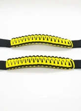 Bartact Black/Yellow Headrest Paracord Grab Handles Pair Jeep Gladiator | Wrangler | Toyota Tacoma | Ford Bronco                                     - TAOGHHPBY - Image 2