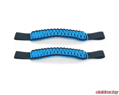 Bartact Black/Cosmos Blue Headrest Paracord Grab Handles Pair Jeep Gladiator | Wrangler | Toyota Tacoma | Ford Bronco - TAOGHHPBZ