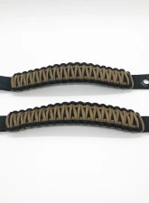 Bartact Black/Coyote Grab Handles Paracord Sound Bar Rear Side Pair Jeep Wrangler JK 2007-2018                                     - TAOGHRPBC - Image 2