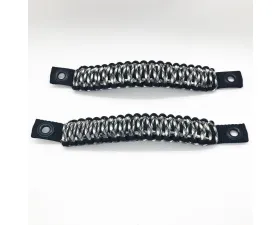 Bartact Black/Urban Camo Grab Handles Paracord Sound Bar Rear Side Pair Jeep Wrangler JK 2007-2018