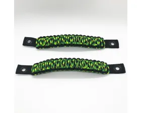 Bartact Black/Chameleon Grab Handles Paracord Sound Bar Rear Side Pair Jeep Wrangler JK 2007-2018