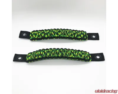 Bartact Black/Chameleon Grab Handles Paracord Sound Bar Rear Side Pair Jeep Wrangler JK 2007-2018 - TAOGHRPBH
