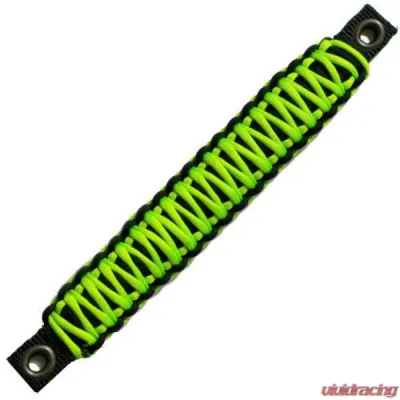 Bartact Black/Gecko Neon Green Grab Handles Paracord Sound Bar Rear Side Pair Jeep Wrangler JK 2007-2018 - TAOGHRPBL