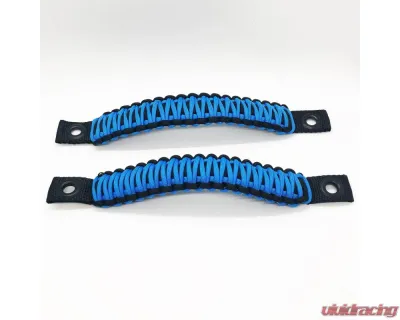 Bartact Black/Cosmos Blue Grab Handles Paracord Sound Bar Rear Side Pair Jeep Wrangler JK 2007-2018 - TAOGHRPBZ