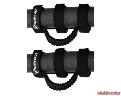 Bartact Black/Black Paracord Grab Handles Universal Pair - TAOGHUPBB
