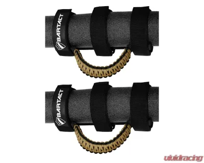 Bartact Black/Coyote Tan Paracord Grab Handles Universal Pair - TAOGHUPBC
