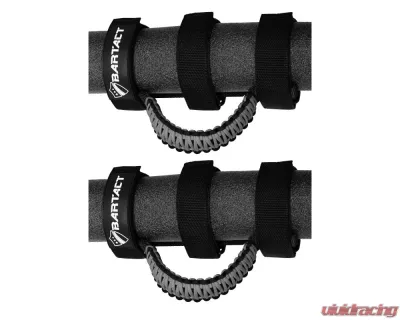 Bartact Black/Graphite Paracord Grab Handles Universal Pair - TAOGHUPBG