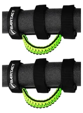 Bartact Black/Grecko Neon Green Paracord Grab Handles Universal Pair                                     - TAOGHUPBL - Image 2