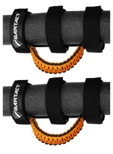 Bartact Black/Bright Orange Paracord Grab Handles Universal Pair                                     - TAOGHUPBN - Image 2