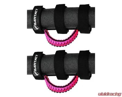Bartact Black/Hot Pink Paracord Grab Handles Universal Pair - TAOGHUPBP