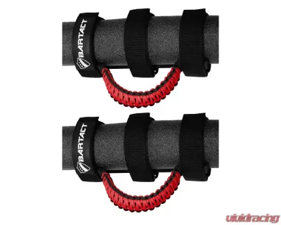 Bartact Black/Red Paracord Grab Handles Universal Pair - TAOGHUPBR