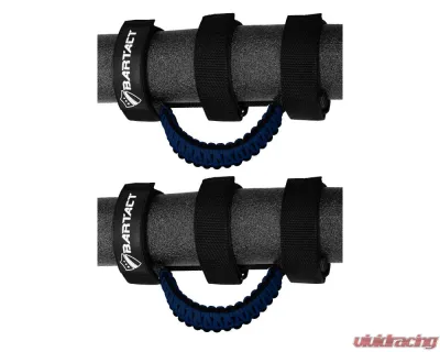 Bartact Black/Navy Blue Midnight Paracord Grab Handles Universal Pair - TAOGHUPBT
