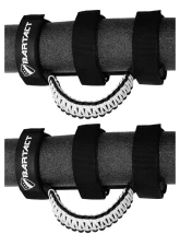 Bartact Black/White Paracord Grab Handles Universal Pair                                     - TAOGHUPBW - Image 2
