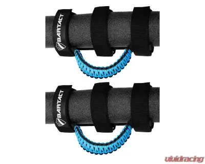 Bartact Black/Cosmos Blue Paracord Grab Handles Universal Pair - TAOGHUPBZ