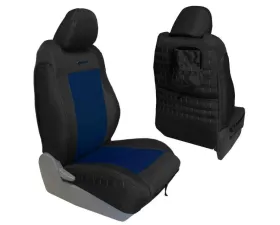 Bartact Black | Navy Front Tactical Series Seat Covers Pair Toyota Tacoma 2005-2008