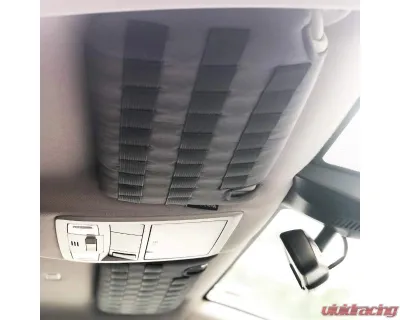 Bartact Graphite Dual Mirror Cut-Outs Visor Covers with Pals Webbing Molle Attachments Pair Toyota Tacoma 2016-2019 - TTVM2016FG