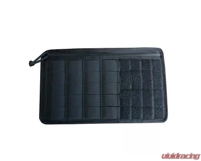 Bartact 1pc Black Universal Molle Visor Cover with Full Length Zippered Pocket - UMVC-B