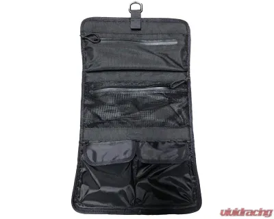 Bartact Black Universal Folding Toiletry Bag with 2 Full Length Pockets and 2 Bottom Pockets - UTB2-2-B