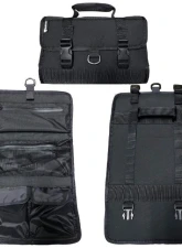 Bartact Black Universal Folding Toiletry Bag with 2 Full Length Pockets and 2 Bottom Pockets                                     - UTB2-2-B - Image 4