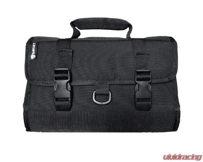 Bartact Black Universal Folding Toiletry Bag with 2 Full Length Pockets and 2 Bottom Pockets - UTB2-2-B