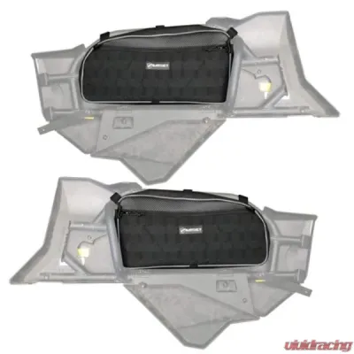 Bartact Rear Door Bags Pair (Driver & Passenger) w/ PALS / MOLLE & Padded Interior Pocket Can Am X3 - X3DBR2G