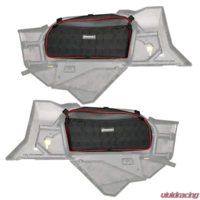 Bartact Rear Door Bags Pair (Driver & Passenger) w/ PALS / MOLLE & Padded Interior Pocket Can Am X3 - X3DBR2R
