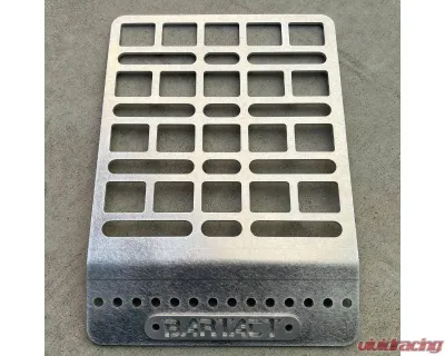 Bartact Raw with Bare Aluminum Pat Pending Universal Headrest Molle Panel - XXHRP-9