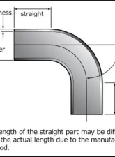 HKS 50mm 90DEG1.0D Aluminum Bend Pipe                                     - 1807-RA086 - Image 2