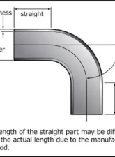 HKS 60mm 90DEG1.0D Aluminum Bend Pipe                                     - 1807-RA089 - Image 2