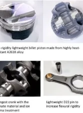 HKS 2.8L Piston Full Kit RB26 Step 3 Nissan GT-R | Skyline 1989-2002                                     - 21004-AN021 - Image 2