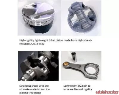 HKS 2.8L Piston Full Kit RB26 Step 3 Nissan GT-R | Skyline 1989-2002 - 21004-AN021