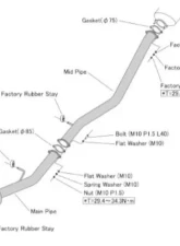 HKS Racing Muffler Nissan 240SX(S14) 1995-1998                                     - 31008-BN001 - Image 2