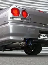 HKS Super Turbo Muffler ER34 (4DR) Nissan Skyline 1998-2001                                     - 31029-AN005 - Image 2