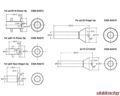HKS 94mm Inner Silencer - 3306-RA073