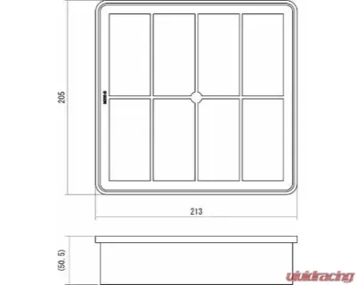 HKS Super Air Filter Type 5 Mitsubishi Lancer | Evolution 2003-2007 - 70017-AM105