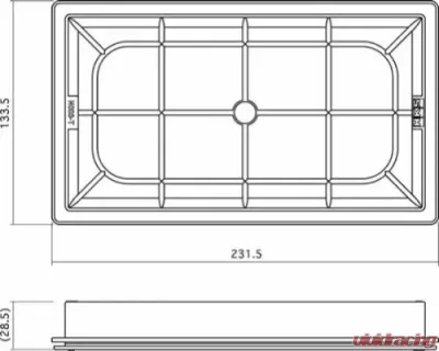 HKS Super Air Filter Type 3 Infiniti Q50 2014-2018 - 70017-AN103