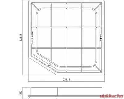 HKS Super Air Filter Type 24 Lexus GS200t 2016-2017 - 70017-AT124