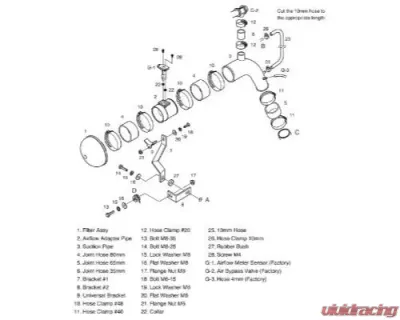 HKS RS CZ4A 4B11 (SST/MY) Mitsubishi Lancer | Evolution 2009 - 70020-AM106