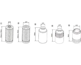 HKS 105mm Inverted Type Dust Boot Set