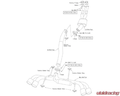 HKS Racing Muffler w/ Silencer Nissan GT-R R35 2008+ - 31008-KN002