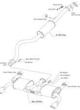 HKS Legamax Sports Exhaust Toyota GR Corolla 4BA-GZEA14H 2023+                                     - 31021-AT009 - Image 2