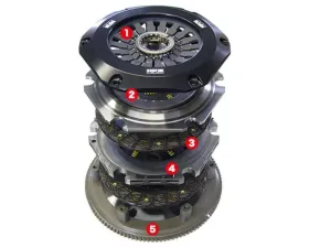 HKS La Clutch Twin Disc Flywheel Side Mazda RX-7 1991-2002