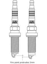 HKS MR40XLZ Super Fire Racing Spark Plug                                     - 50003-MR40XLZ - Image 4